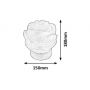 Rabalux Floresta lampa stołowa 1x15 W pomarańczowa 2676 zdj.2