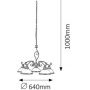 Rabalux Elisett lampa wisząca 5x60 W brązowa 2755 zdj.2