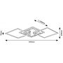 Rabalux Sigurd lampa podsufitowa 3x43W LED chrom/biały 3200 zdj.2