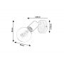 Rabalux Pablo kinkiet 1x40 W czarny 3976 zdj.2