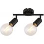 Rabalux Lamar lampa podsufitowa 2x40 W czarna 3987 zdj.1