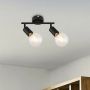 Rabalux Lamar lampa podsufitowa 2x40 W czarna 3987 zdj.3