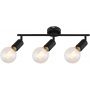 Rabalux Lamar lampa podsufitowa 3x40 W czarna 3988 zdj.1