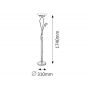 Rabalux Gamma lampa stojąca 1x230W + 1x40W W brąz antyczny 4078 zdj.2