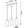 Rabalux Panthea lampa wisząca 3x40W złoty/biały 4480 zdj.2