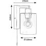 Rabalux Miroslaw kinkiet 1x40W czarny 5077 zdj.2