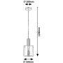 Rabalux Donati lampa wisząca 1x60 W chrom 5249 zdj.2