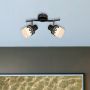 Rabalux Lacey lampa podsufitowa 2x40W czarny/biały 5342 zdj.4