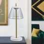 Rabalux Aviana lampa stołowa 1x6W LED biała/mosiądz/przezroczysta 5030 zdj.4