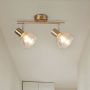 Rabalux Holly lampa podsufitowa 2x40W mosiądz/bursztynowy 5547 zdj.5