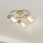 Rabalux Holly lampa podsufitowa 3x40W mosiądz/bursztynowy 5549 zdj.5
