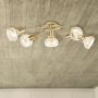 Rabalux Holly lampa podsufitowa 5x40W mosiądz/bursztynowy 5552 zdj.5