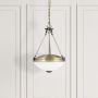 Rabalux Marlene lampa wisząca 2x60W mosiądz/alabaster 8547 zdj.4