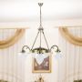 Rabalux Annabella lampa wisząca 3x40W+2x60W mosiądz/biała 8633 zdj.4
