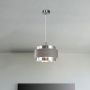 Rabalux Basil lampa wisząca 1x40W chrom/szary dąb 5383 zdj.4