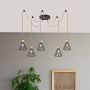 Rabalux Farfalle lampa wisząca 5x40W czarny/drewno 3150 zdj.5