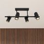Rabalux Maximilian lampa podsufitowa 4x25 W czarna 73044 zdj.5