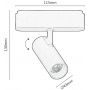 Rabalux LiTrack Spot lampa do szynoprzewodów 1x10 W czarny 70104 zdj.2