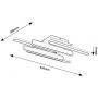 Rabalux Sindri lampa podsufitowa 1x36 W czarna 71050 zdj.2