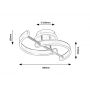 Rabalux Jarnelle lampa podsufitowa 1x30 W chrom 71052 zdj.2