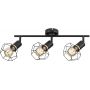 Rabalux Fran lampa podsufitowa 3x40 W czarna 71067 zdj.1