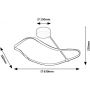 Rabalux Mirossi lampa podsufitowa 1x38 W biała-czarna 71094 zdj.2