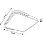 Rabalux Arild plafon 1x48W LED biały/czarny 71146 zdj.2