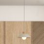 Rabalux Golnar lampa wisząca 1x5 W drewno-opal-beżowa 72230 zdj.5