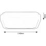 Rabalux Samira plafon 1x48 W biały-czarny 71256 zdj.2