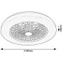 Rabalux Dalfon 2 plafon 1x48 W z wentylatorem biały 71333 zdj.2