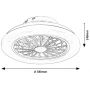 Rabalux Dalfon lampowentylator podsufitowy 1x24 W biały 71348 zdj.2