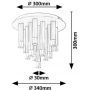 Rabalux Ramira lampa podsufitowa 13x5 W przezroczysta-złota 71355 zdj.3