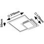 Rabalux Ottavia lampa podsufitowa 2x24 W biała-czarna 71370 zdj.2