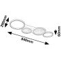 Rabalux Aranis lampa podsufitowa 4x40 W biała-czarna 71379 zdj.2