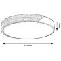 Rabalux Maple2 lampa podsufitowa 24 W czarna-drewno 71416 zdj.2