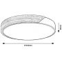 Rabalux Maple2 lampa podsufitowa 42 W biały-drewno 71419 zdj.2