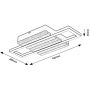 Rabalux Noxelle lampa podsufitowa 12 W czarna 71455 zdj.2
