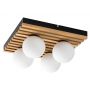 Rabalux Noxelle lampa podsufitowa 4x5 W czarna-drewno 71462 zdj.3