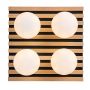 Rabalux Noxelle lampa podsufitowa 4x5 W czarna-drewno 71462 zdj.5