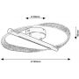 Rabalux Olyssia lampa podsufitowa 24 W złota 71464 zdj.2