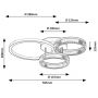 Rabalux Rivona lampa podsufitowa 38 W złota 71473 zdj.2