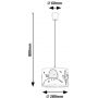 Rabalux Fowly lampa wisząca 1x40 W biała-multikolor 72069 zdj.2