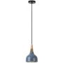 Rabalux Drusilla lampa wisząca 1x40 W czarna-złota-szary/popielaty-drewno 72135 zdj.1