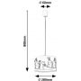 Rabalux Flappy lampa wisząca 1x40 W biała-multikolor 72166 zdj.2