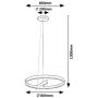 Rabalux Thrac lampa wisząca 1x40 W aluminium 72223 zdj.2
