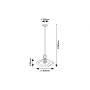 Rabalux Fran lampa wisząca 1x40 W czarna 72241 zdj.2