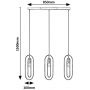 Rabalux Rovier lampa wisząca 3x40 W czarna-miedź 72264 zdj.2