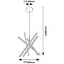 Rabalux Matilde lampa wisząca 48 W biała-czarna 72267 zdj.2