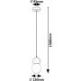 Rabalux Gellia lampa wisząca 1x38 W biała-niebieska 72279 zdj.2