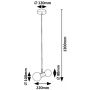 Rabalux Lition lampa wisząca 2x28 W biała-czarna 72299 zdj.2